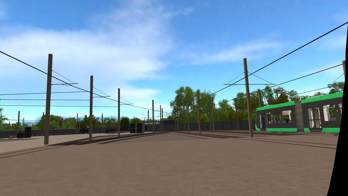 VR training - distance/track view